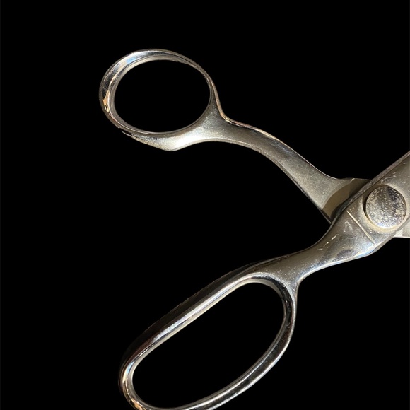 Vintage WISS 9" Pinking Shears Sewing Scissors Chrome Zig Zag Patent No 2286874 - Picture 11 of 12